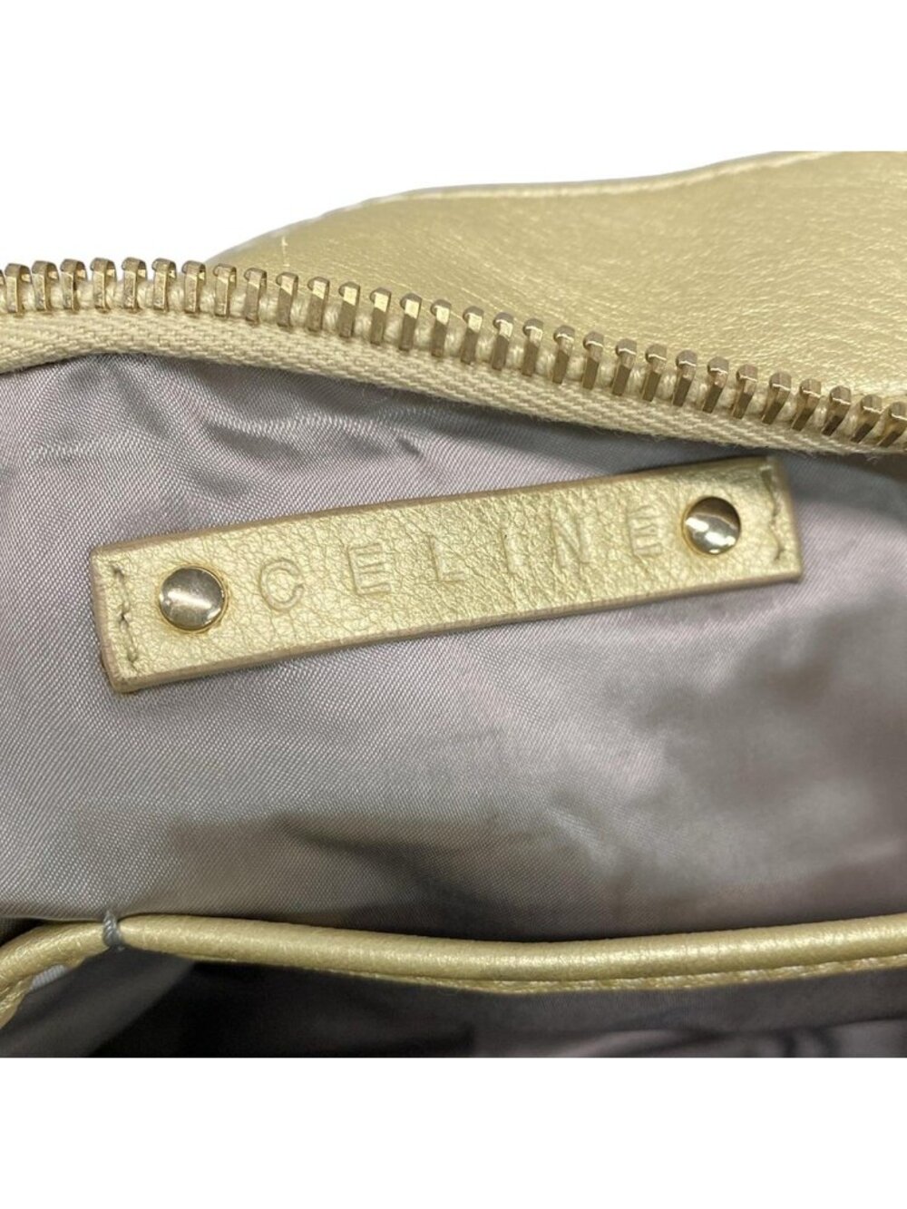 Celine Handbag Bittersweet Gold Leather - Picture 7 of 10
